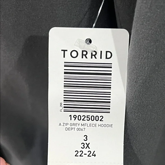 Torrid Grey Micro Fleece Happy Camper Hoodie 3XL - Picture 2 of 8